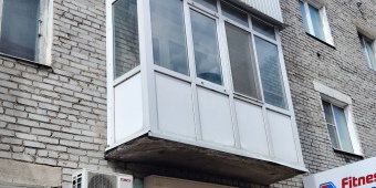 Балкон с профилем 58 мм по австрийской технологии